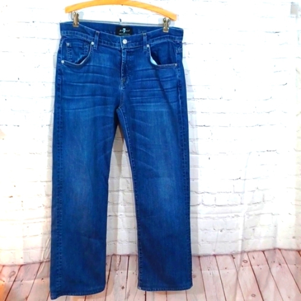 7  Mankind Boot‎ Cut Brett  Mens Blue Jeans 34 Wx31x41 L